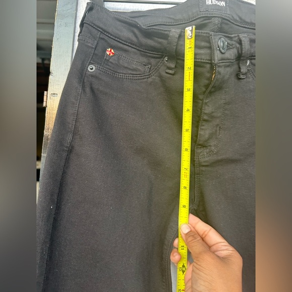 Hudson Women's Signature Bootcut Denim Jeans Dark Wash Black Size 28 - Picture 7 of 10